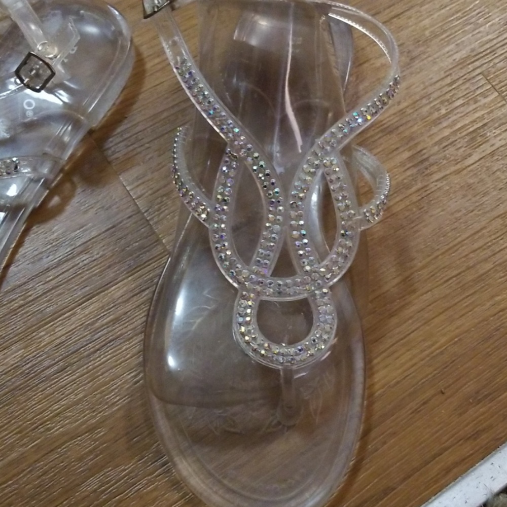 COPY - Bedaziled jelly flip flops